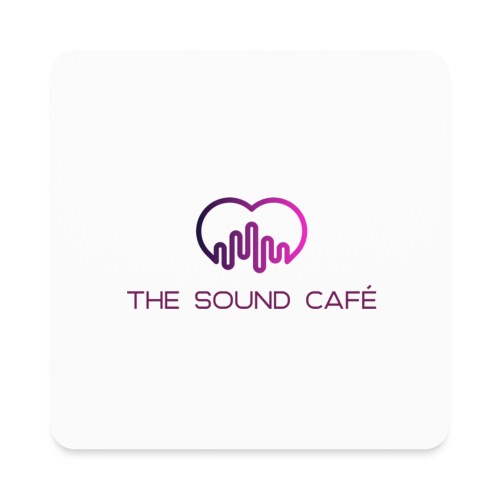 The Sound Cafe With Logo - Square Magnet