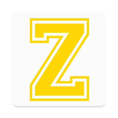 Letter Z – Capital Athletic Alphabet Monogram - Square Magnet