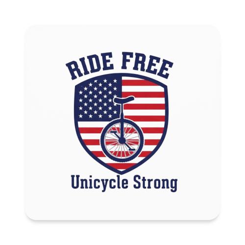 Ride Free Uni Strong - Square Magnet