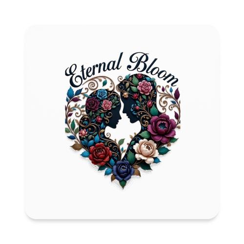 Eternal Bloom Embrace T-Shirt - Square Magnet