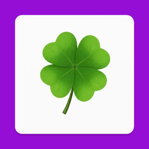 Four leaf clover - Square Magnet