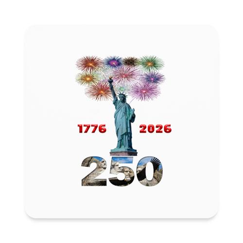 1776 - 2026 | 250 Years USA | Fireworks - Square Magnet