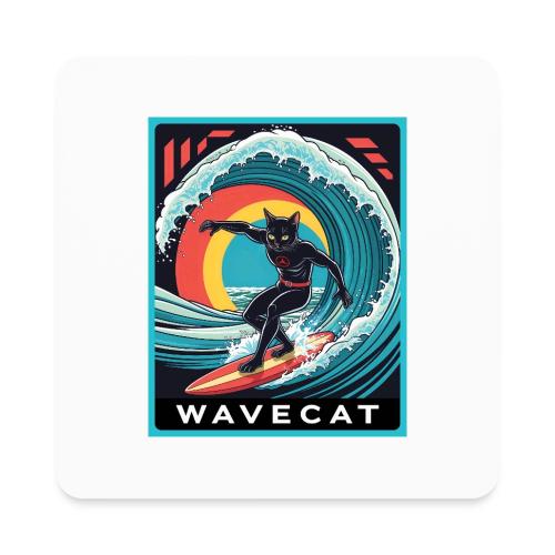 Wavecat Superhero - Square Magnet