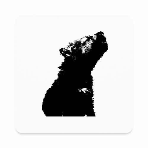 OnePleasure cool cute young wolf puppy gift ideas - Square Magnet