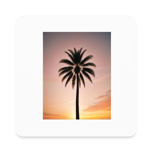 palm peace - Square Magnet