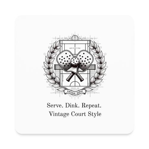 Vintage Pickleball T-Shirt, Mug, & Poster - Square Magnet