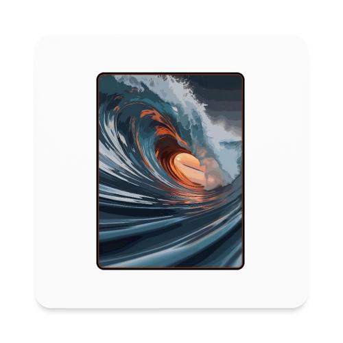 Copper Light Wave - Square Magnet