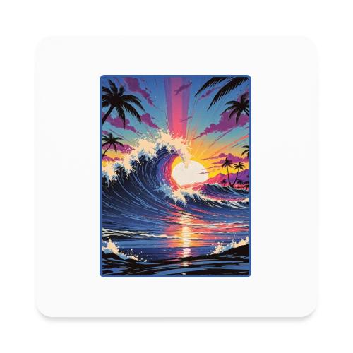 Sunrise Peak - Square Magnet