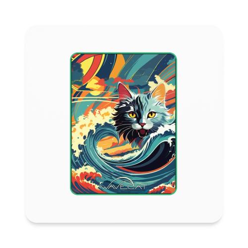 Wavecat Beach - Square Magnet