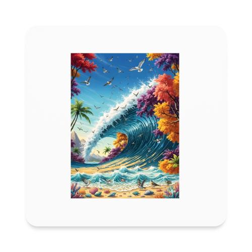 Glassy Shore Pound - Square Magnet