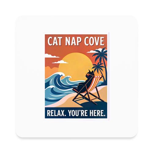 Cat Nap Cove - Square Magnet