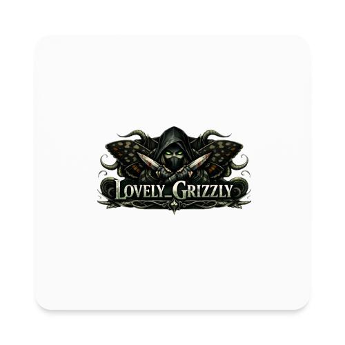 Lovely Grizzly logo - Square Magnet