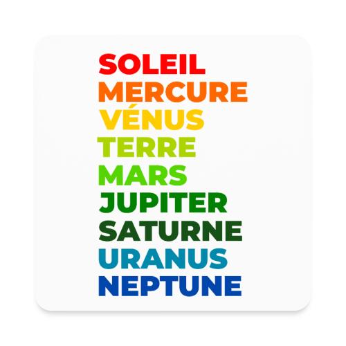 Solar System in Color - Square Magnet