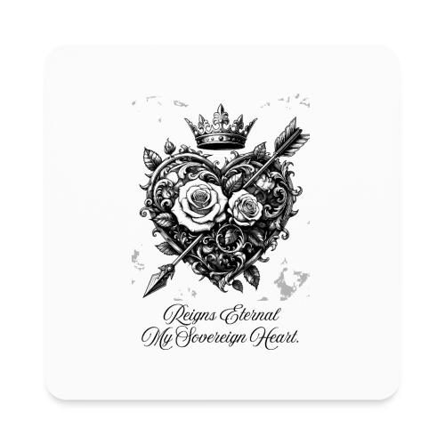 Royal Heart T-Shirt, Mug, & Leggings - Square Magnet