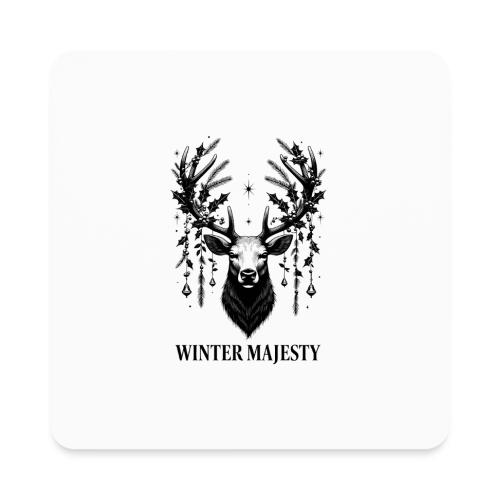 Majestic Reindeer T-Shirt, Poster, & Mug - Square Magnet