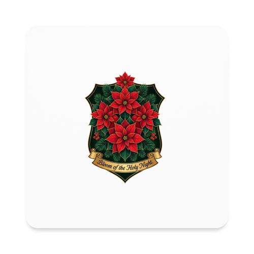 Poinsettia Crest T-Shirt - Square Magnet
