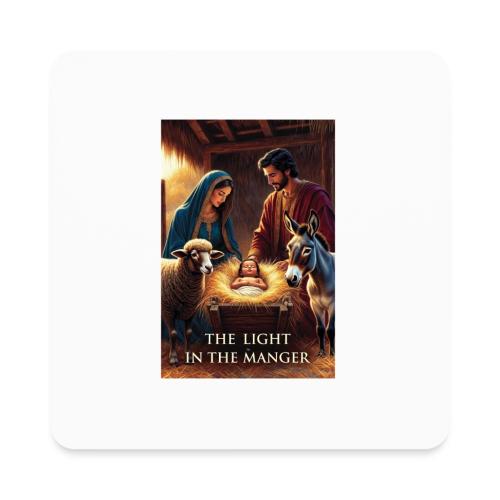 Nativity Manger T-Shirt - Square Magnet