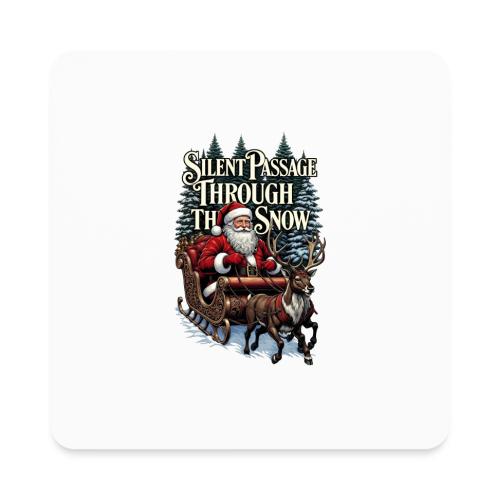 Nostalgic Santa T-Shirt - Square Magnet