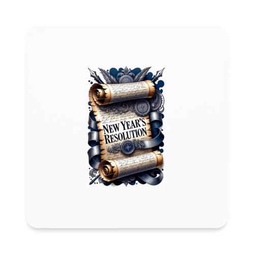 New Year's Resolution T-Shirt - Square Magnet