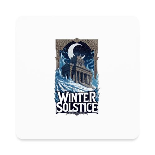 Winter Solstice Temple T-Shirt - Square Magnet