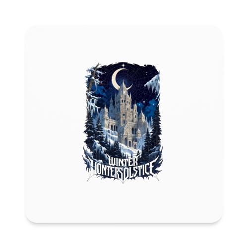 Celestial Winter Temple T-Shirt - Square Magnet
