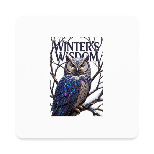 Crystalized Forest Owl T-Shirt - Square Magnet