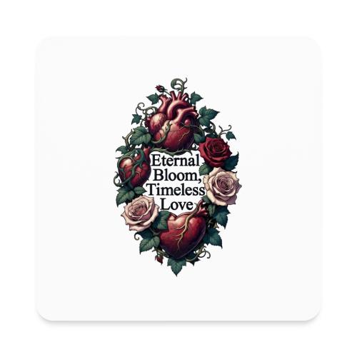 Eternal Bloom Timeless Love Entwined Hearts T-Shir - Square Magnet