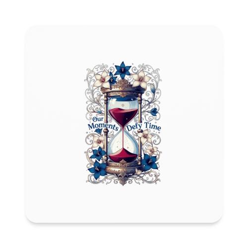 Our Moments Defy Time Hourglass Gifts T-Shirt - Square Magnet