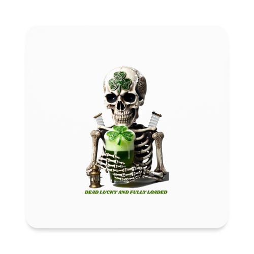 Eternal Stout Skeleton Graphic Tee - Square Magnet