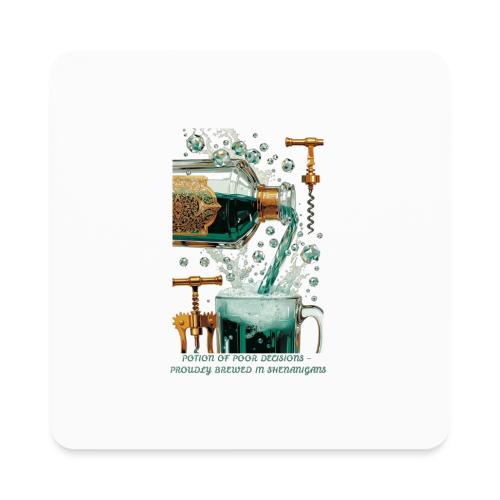 Potion of Poor Decisions Bottle Graphic Tee - Square Magnet