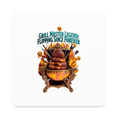 Grill Master Legend T Shirt - Square Magnet
