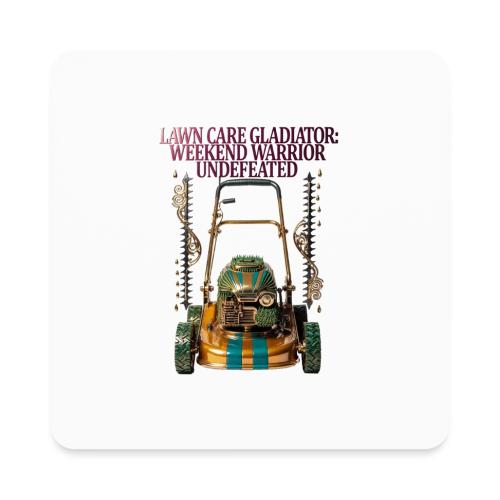 Lawn Care Gladiator T Shirt - Square Magnet