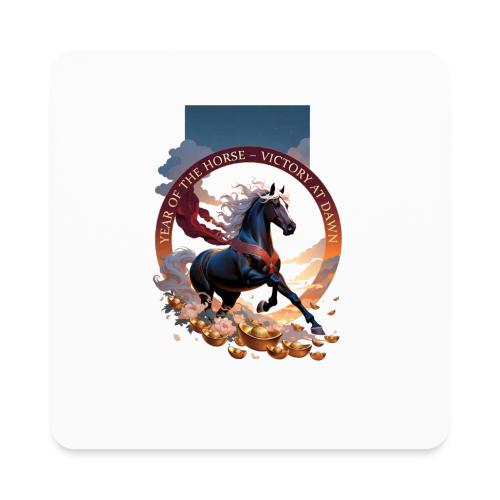 Year of the Horse Dawn T Shirt,Lunar New Year Gift - Square Magnet