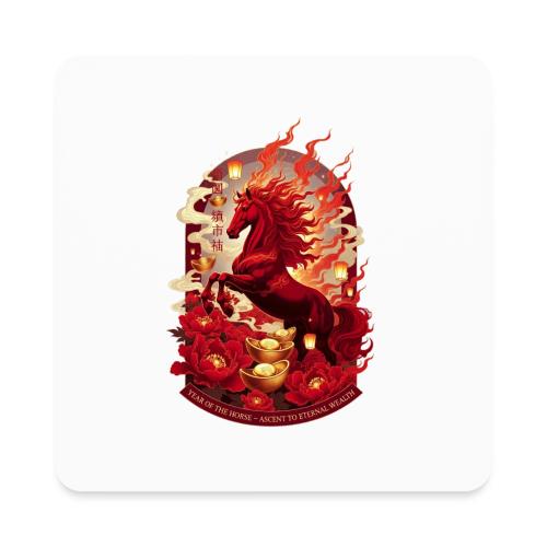 Year of the Horse Ascent T Shirt, Lunar New Year - Square Magnet