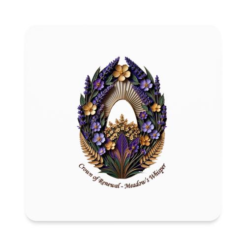 Easter Meadow Crown Renewal T Shirt, Spring Gift - Square Magnet