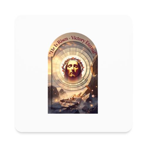 Easter He Is Risen Sacred Face T Shirt, wife Gift - Square Magnet