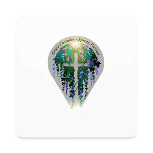 Easter Grace Cascades Vine T Shirt, Renewal Gift - Square Magnet
