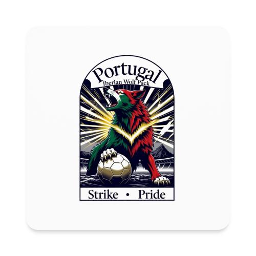 Portugal Iberian Wolf Soccer T Shirt, Pride Gift - Square Magnet