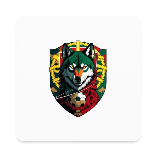 Portugal Iberian Wolf Soccer T Shirt,Football Gift - Square Magnet