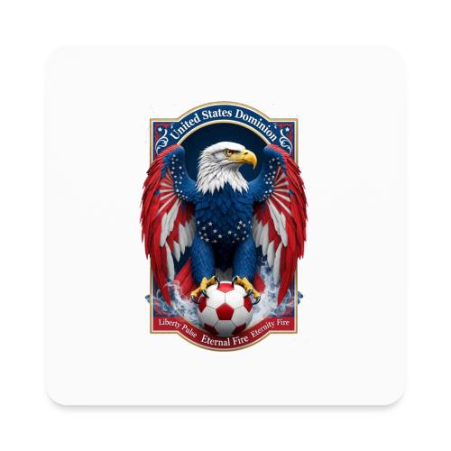 USA Eagle Emblem T Shirt, USA Soccer Pride Gift - Square Magnet