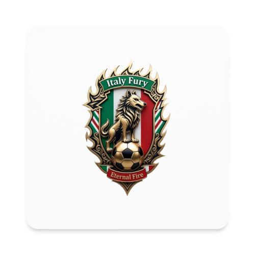 Italy Wolf Fury T-Shirt, Italian Flag Pride Gift - Square Magnet