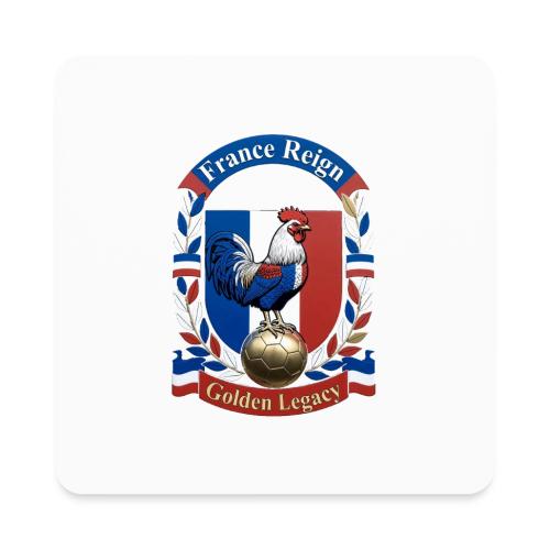France Rooster Reign T-Shirt, Tricolore Pride Gift - Square Magnet