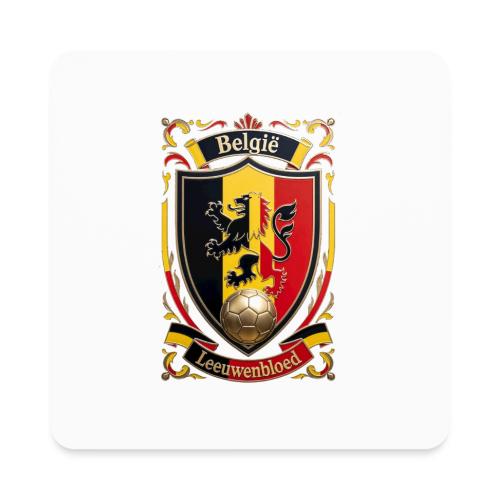 Belgium Lion Crest T-Shirt, Belgian Flag Gift - Square Magnet