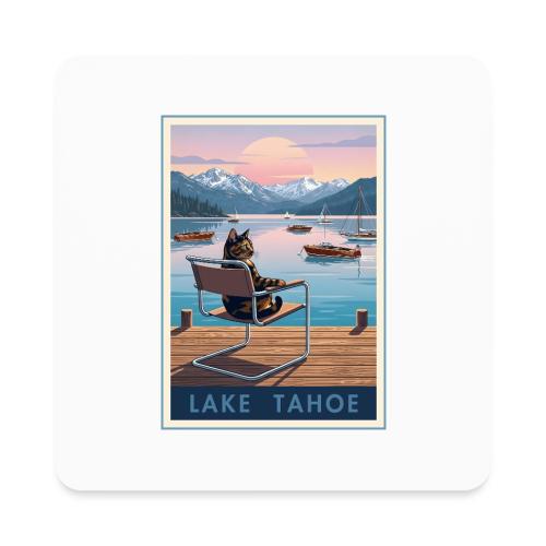 Lake Tahoe Boats - Square Magnet