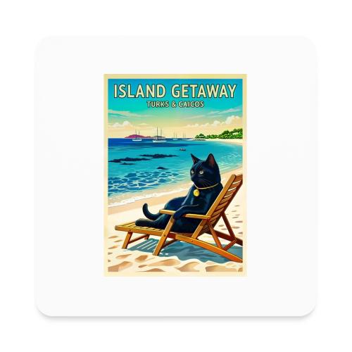 Caribbean Island Getaway - Square Magnet