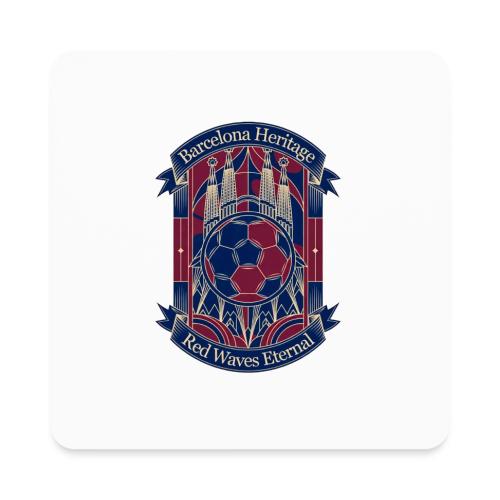 Barcelona Red Heritage T Shirt, Barsa fan Gift - Square Magnet