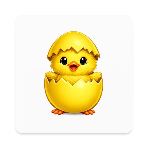Easter Chick yellow - Square Magnet