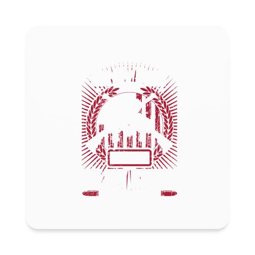 I'd Rather Die on My Feet for Dark Background - Square Magnet