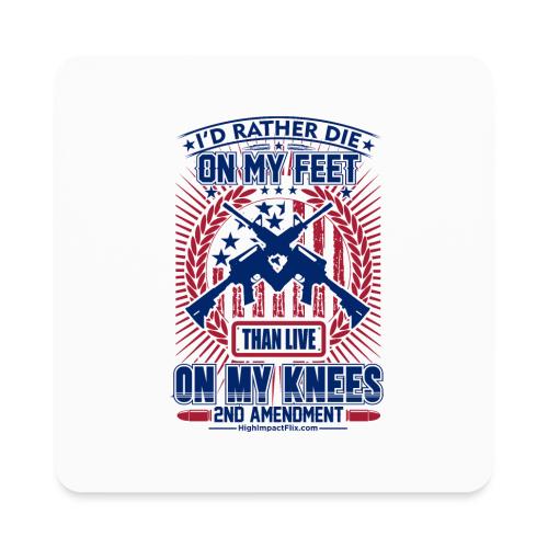 Die on My Feet for Light Background - Square Magnet