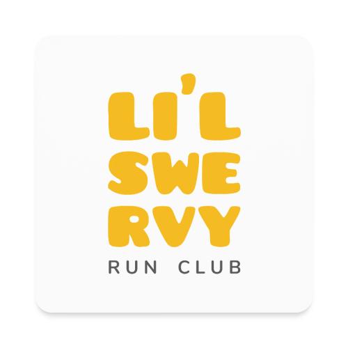 lil swervy run club stacked - Square Magnet